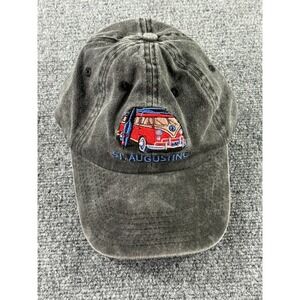 St Augustine Surf Van Hat Distinctive Headwear Grey Washed Twill Baseball Cap